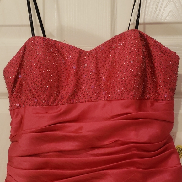 Inspire Me Pink Rose Beaded Cocktail Dress - Picture 3 of 5